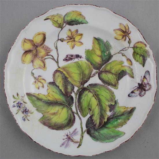 A Chelsea Hans Sloane botanical plate, c.1755, 21cm